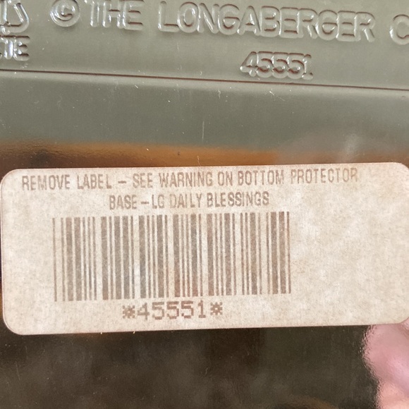 Bundle Longaberger Fall Daily Blessings Basket with liner and 2 protectors. - Picture 5 of 6